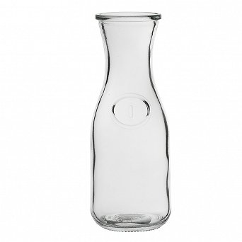 ALTOM DESIGN szklana karafka na napoje z dekoracją 0,5 l