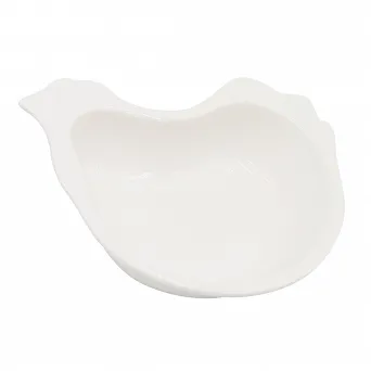 ALTOM DESIGN WIELKANOC półmisek / naczynie porcelanowe kurka 14x11x3 cm