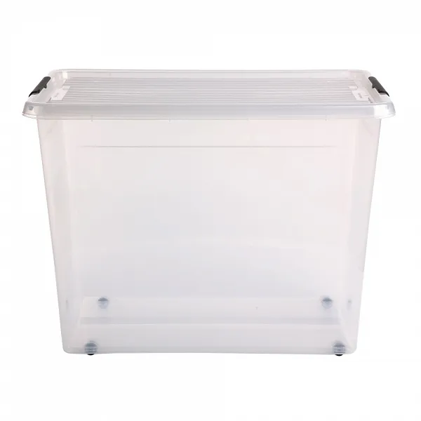 ORPLAST SIMPLE STORE Pojemnik do przechowywania z pokrywką na kółkach 80l 58x39x42cm