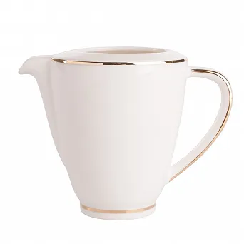 MARIAPAULA ECRU NOVA ZŁOTA LINIA dzbanek na mleko / mlecznik porcelanowy 300ml