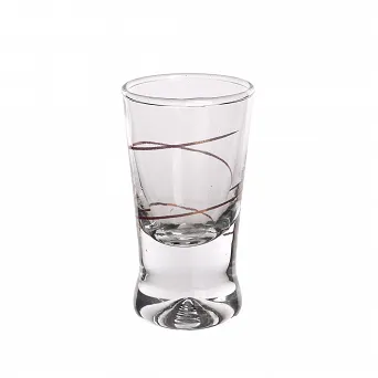 GLASMARK DEK. ZŁOTA SPIRALA komplet 6 kieliszków do wódki 25ml