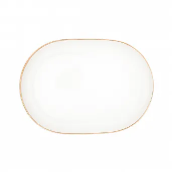 MARIAPAULA MODERNA GOLD półmisek porcelanowy owalny złote zdobienia 28cm