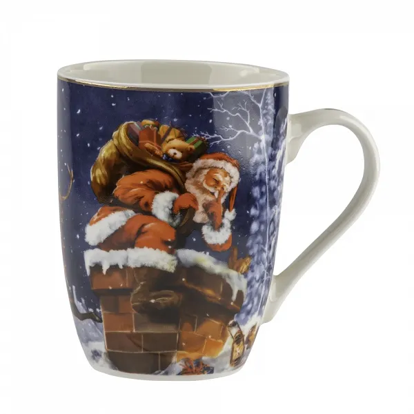 ALTOM DESIGN CHRISTMAS STORY kubek porcelanowy na Boże Narodzenie 300 ML DEK. B