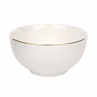 ALTOM DESIGN BELLA ECRU ZŁOTA LINIA porcelanowa salaterka / miska porcelanowa 14cm 630 ml new