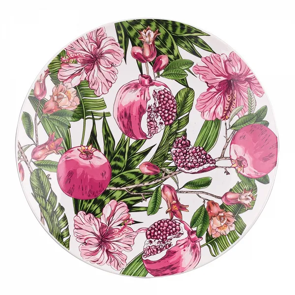 ALTOM DESIGN HIBISKUS talerz deserowy porcelana 20cm