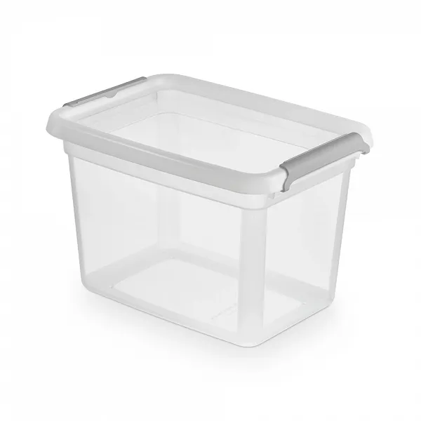 ORPLAST BASESTORE pojemnik do przechowywania z pokrywką i klipsami 2,0L 14x19x12,5cm