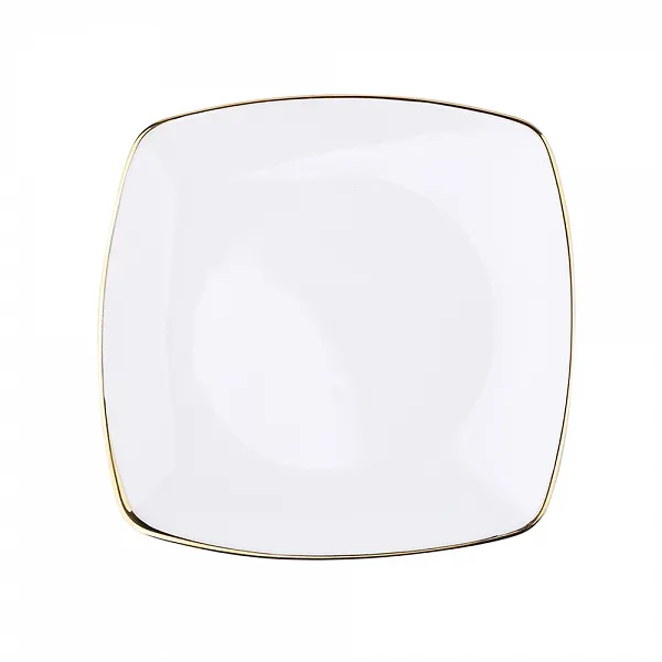 MARIAPAULA MODERNA GOLD KWADRATOWA talerz porcelanowy deserowy 18 cm