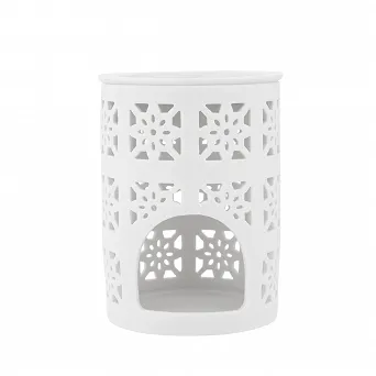 ALTOM DESIGN Porcelanowy kominek zapachowy kwadraty 8,5x8,5x12cm