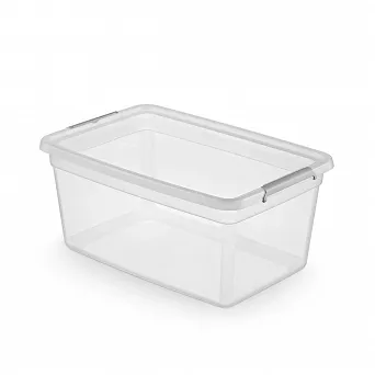 ORPLAST BASESTORE pojemnik do przechowywania z pokrywką i klipsami 40l 58,5x39,5x27cm