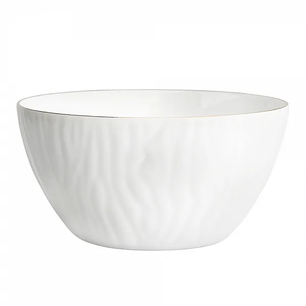 MARIAPAULA NATURA ZŁOTA LINIA salaterka / miska okrągła porcelanowa 14cm