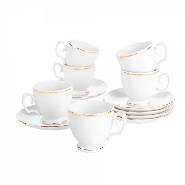 MARIAPAULA ZŁOTA LINIA zestaw porcelanowy do espresso 100ml