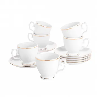 MARIAPAULA ZŁOTA LINIA zestaw porcelanowy do espresso 100ml