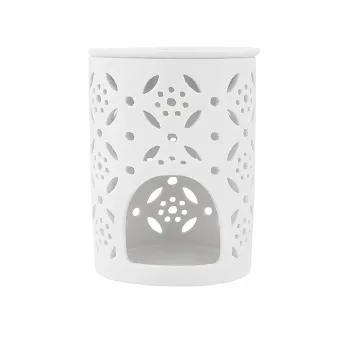 ALTOM DESIGN Porcelanowy kominek zapachowy kwiat 8,5 x 12 cm