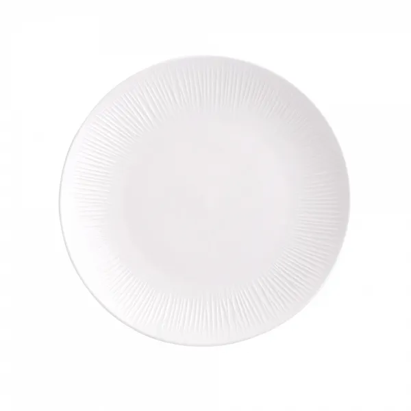 ALTOM DESIGN ALESSIA ECRU talerz porcelanowy deserowy 20,5 cm kremowa porcelana