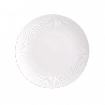 ALTOM DESIGN ALESSIA ECRU talerz porcelanowy deserowy 20,5 cm kremowa porcelana