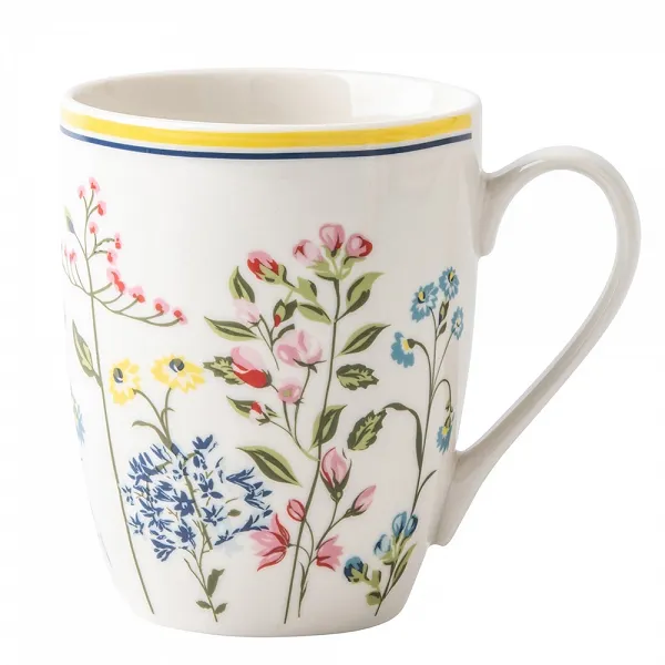 ALTOM DESIGN GARDEN FLOWERS Porcelanowy kubek baryłka 300ml dek III