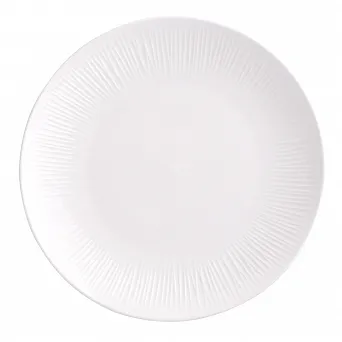 ALTOM DESIGN ALESSIA ECRU talerz porcelanowy płytki 25 cm kremowa porcelana