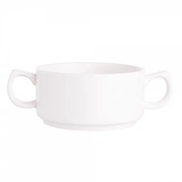 ALTOM DESIGN REGULAR bulionówka z uszami  280 ml porcelana kremowa