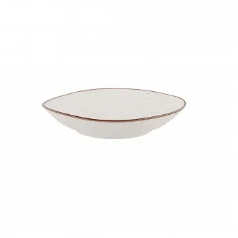 ALTOM DESIGN ORGANIC SAND Porcelanowy talerz głęboki 19,5 cm