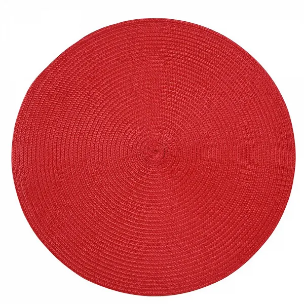 ALTOM DESIGN podkładka pod talerz / mata stołowa pleciona 38cm czerwona