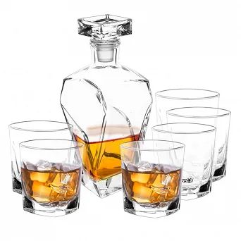 ALTOM DESIGN MARCO zestaw do whisky karafka 0,75L + 6 szklanek 280ml