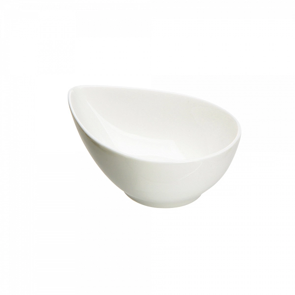 ALTOM DESIGN REGULAR porcelanowa salaterka / miska idealna do dipów kształt kropli 15cm
