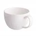 ALTOM DESIGN ALESSIA ECRU filiżanka porcelanowa 250 ml ze spodkiem 15 cm w opasce kremowa porcelana