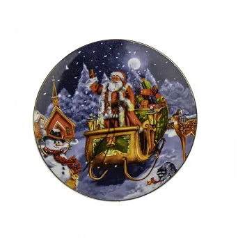 ALTOM DESIGN CHRISTMAS STORY talerz porcelanowy na Boże Narodzenie 20 cm