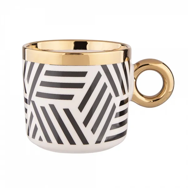 ALTOM DESIGN Palazzo kubek porcelanowy 350 ml dek. zigzag