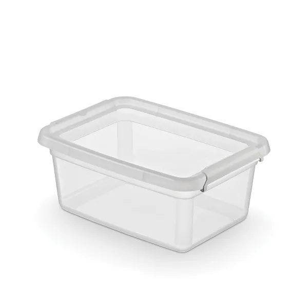 ORPLAST BASESTORE pojemnik do przechowywania z pokrywką i klipsami 4,5l 28x19x13cm