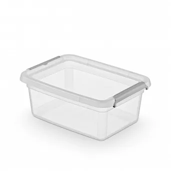 ORPLAST BASESTORE pojemnik do przechowywania z pokrywką i klipsami 12,5l 39x29x16,5cm