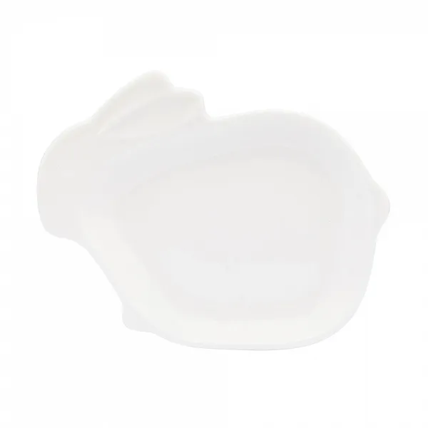 ALTOM DESIGN Porcelanowe naczynie zajączek 13,5X10,5X2cm CM PORCELANA KREMOWA