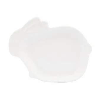 ALTOM DESIGN Porcelanowe naczynie zajączek 13,5X10,5X2cm CM PORCELANA KREMOWA