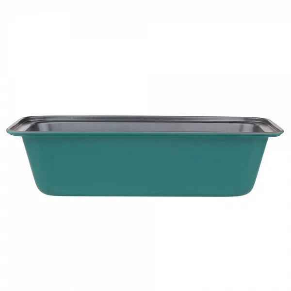 ALTOM DESIGN forma / blacha do pieczenia 27x14x7 cm non-stick tłoczona zielona