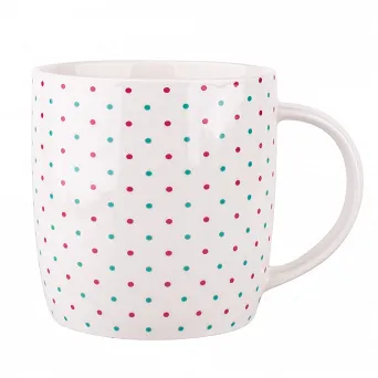 ALTOM DESIGN Kubek baryłka szeroka 300ml dek. dots b