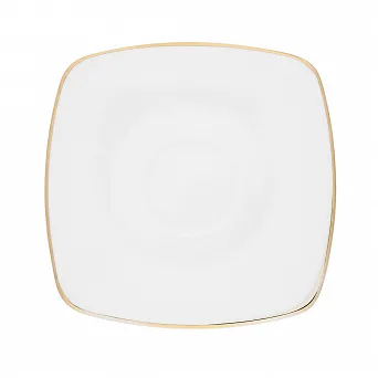 MARIAPAULA MODERNA GOLD KWADRATOWA spodek porcelanowy 16cm