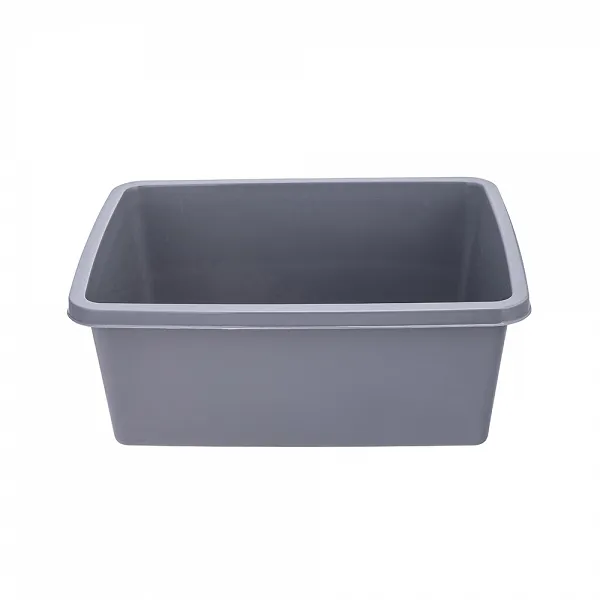 ALTOM DESIGN miska prostokątna plastikowa 33,7x26,8cm 8 l szara